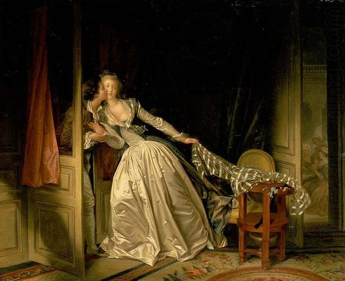 Jean-Honore Fragonard The Stolen Kiss oil painting picture